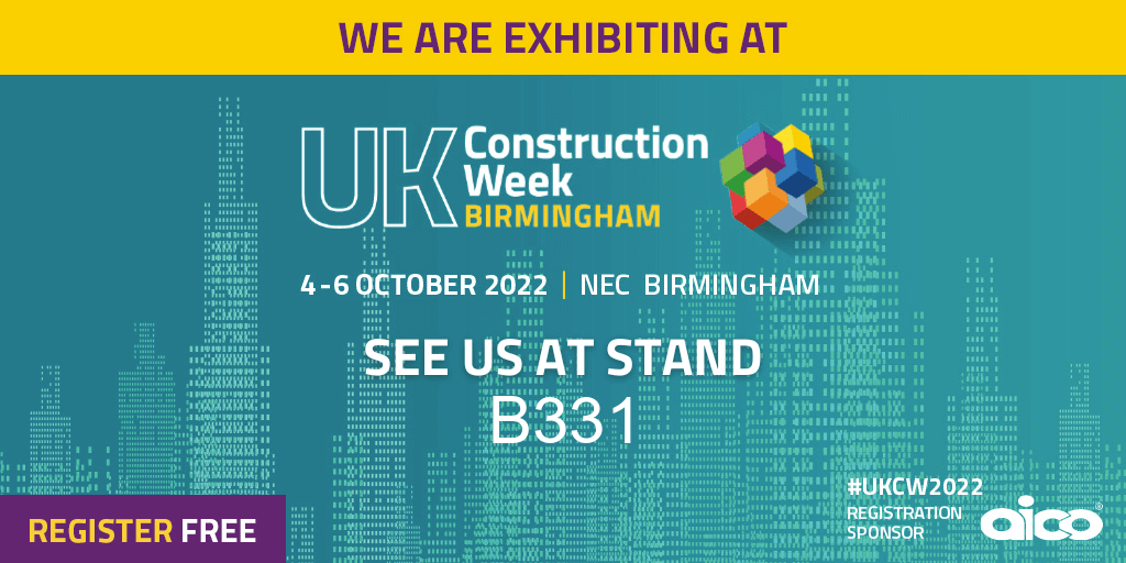 Promotional banner for UKCW 4-6 October, see us at stand B331